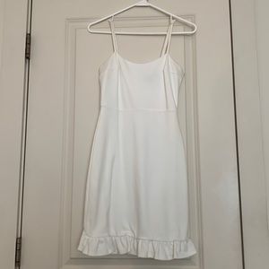 White mini bridal shower dress, worn once!
